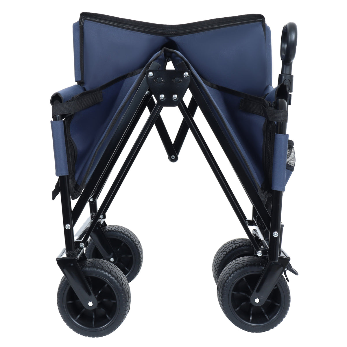 3-in-1 Folding Outdoor Wagon with Bench Seat | Dark Blue