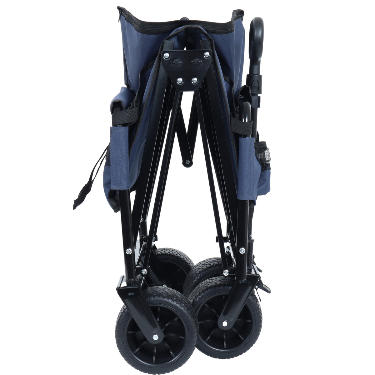 3-in-1 Folding Outdoor Wagon with Bench Seat | Dark Blue