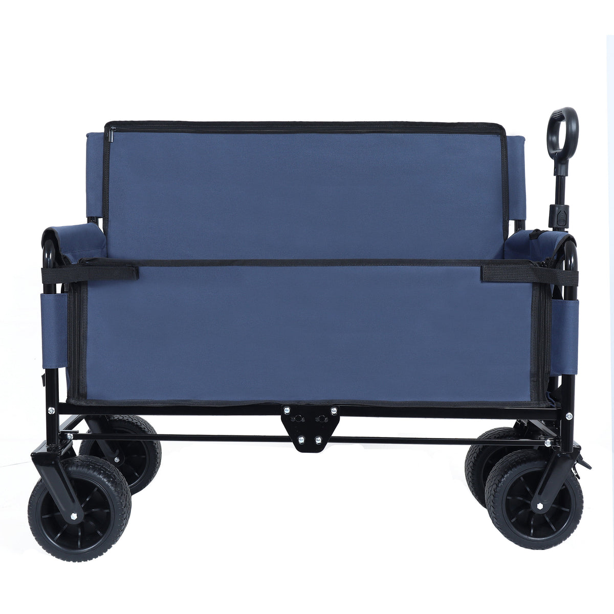 3-in-1 Folding Outdoor Wagon with Bench Seat | Dark Blue