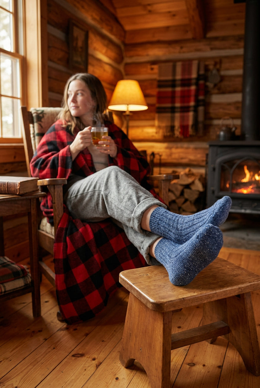 Rack & Ridge | Women’s Wool & Silk Winter Crew Socks